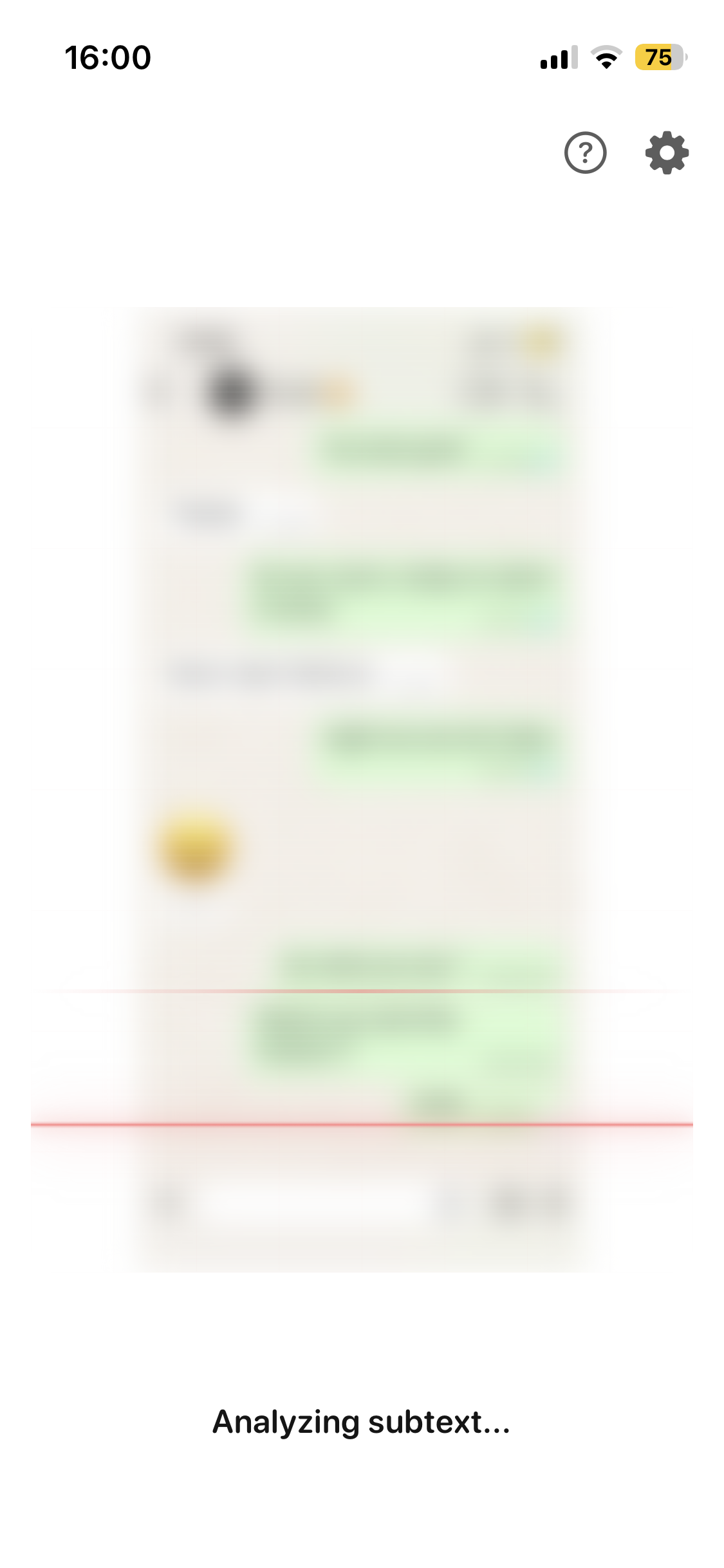 AI Chat Analysis Screenshot